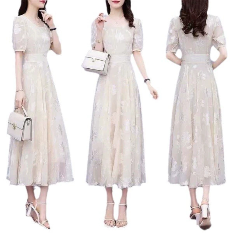 2 Spring and summer women's skirts, cute ethnic style, sweet and neutral 024 jumpsuits, folk style, noble style, over-the-knee long skirts - Image 5