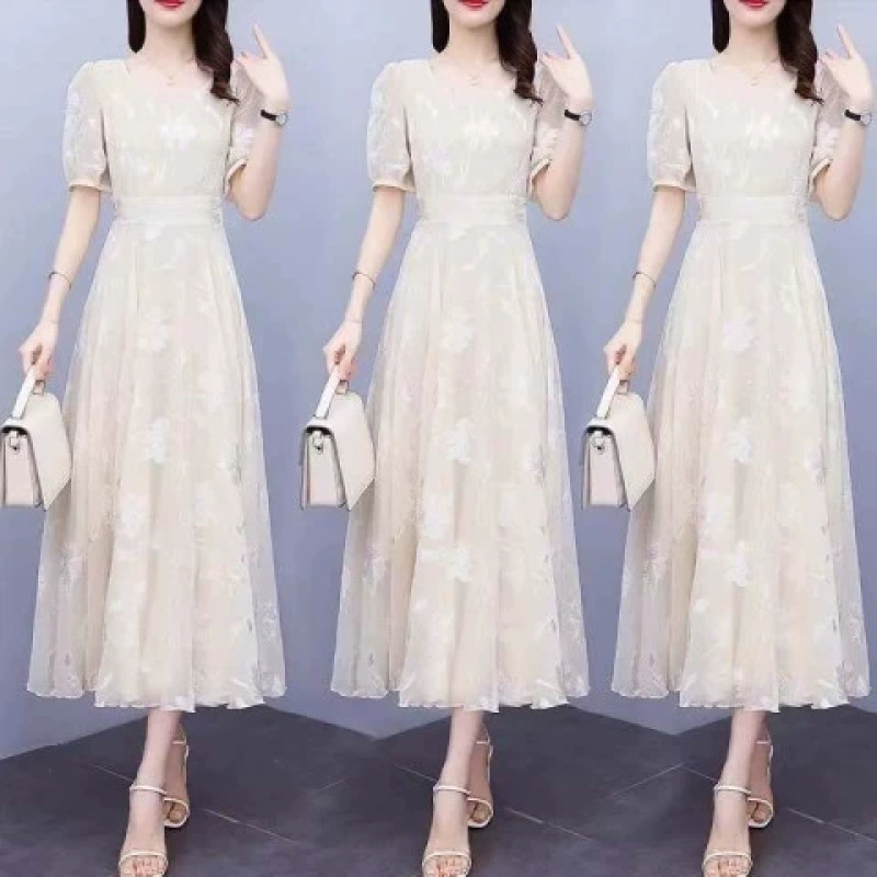 2 Spring and summer women's skirts, cute ethnic style, sweet and neutral 024 jumpsuits, folk style, noble style, over-the-knee long skirts - Image 2