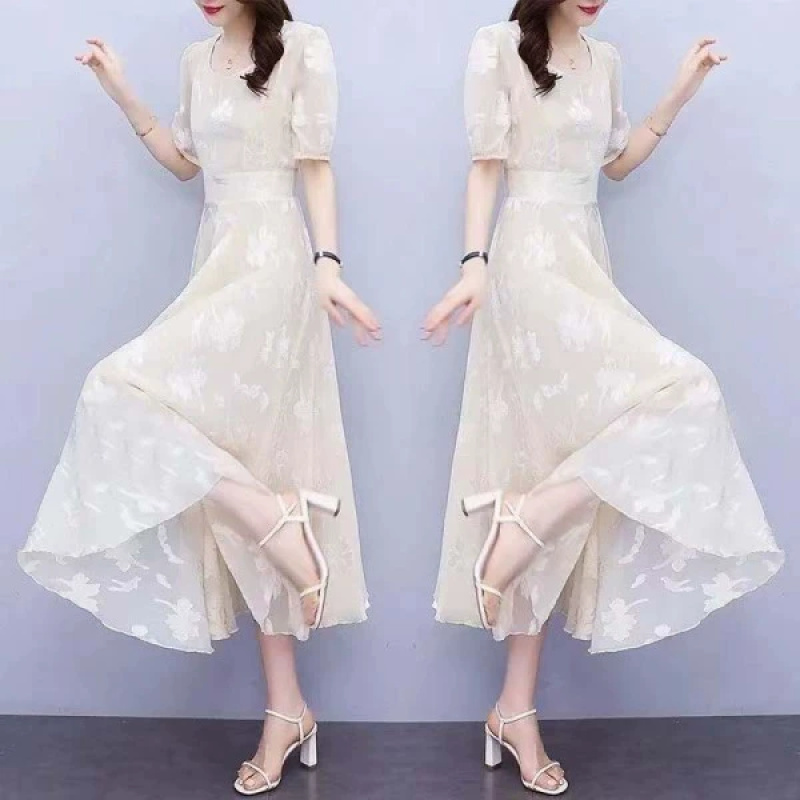 2 Spring and summer women's skirts, cute ethnic style, sweet and neutral 024 jumpsuits, folk style, noble style, over-the-knee long skirts - Image 4